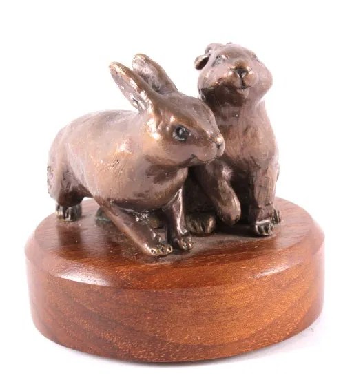 Becky Eiker Rabbit Bronze Sculpture 12/50