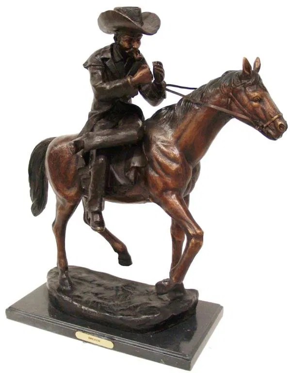 21 WESTERN BRONZE COWBOY SCULPTURE, J. THEODORE