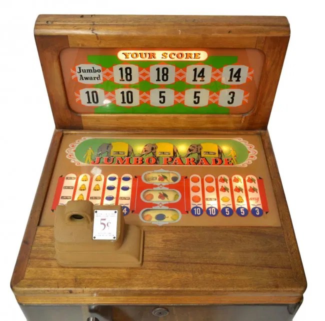 EARLY "JUMBO PARADE" MILLS ELECTRIC SLOT MACHINE Lot 346