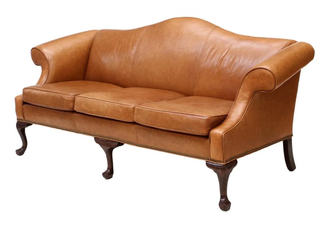 ETHAN ALLEN CAMEL BACK LEATHER SOFA Sep 21, 2013 Austin Auction