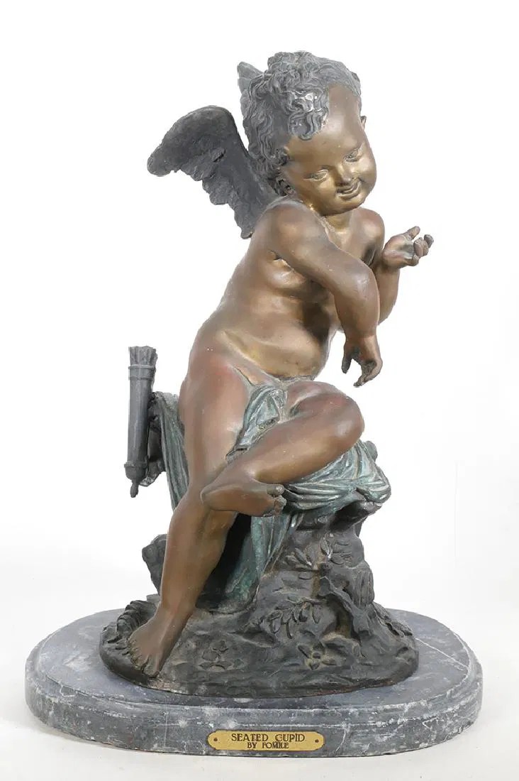 Bronze Cupid Statue by Fomile