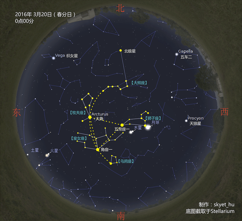冬季星空北斗七星北斗七星在秋季星空和冬季星空中的位置變化 北斗七星 Rzcpe