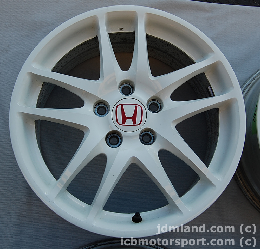 Used Integra DC5 ITR Type R Champ. White Wheels 17X7 +60 Offset SOLD