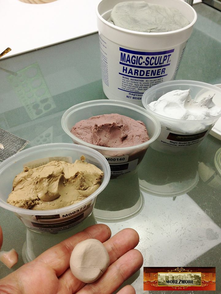 M00169 MOREZMORE 1 lb WHITE Magic Sculpt Sculp Epoxy Clay Model Putty