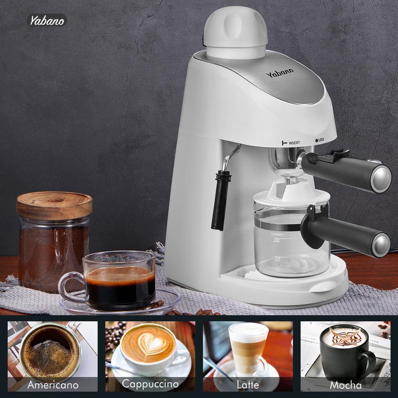 Steam Wand Yabano espresso coffee maker come with a built in steam