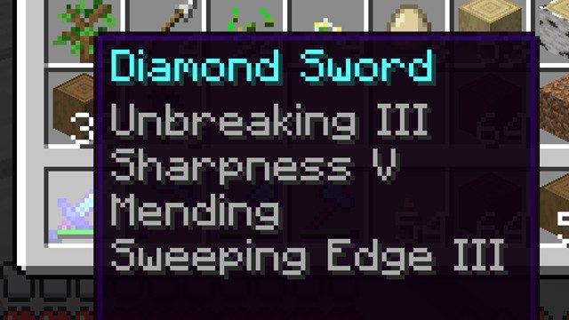 Beste MinecraftVerzauberungen führen alle Waffen Spielinformationen