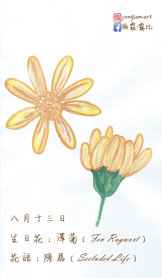 1 生日花】致8月13日的你- Justarabbit的創作- 巴哈姆特