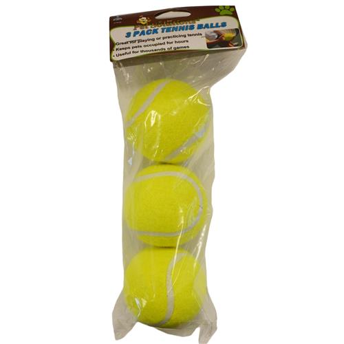Wholesale TENNIS BALLS 3pk POLY BAG GLW
