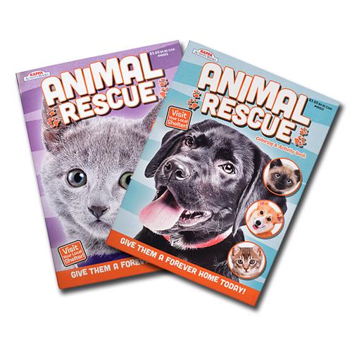 Wholesale Animal Rescue Color and Activity Book 2 Titles 96 Pages GLW