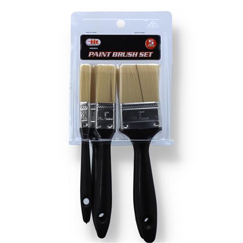 Wholesale 5PC PAINT BRUSH SET 1/2 TO 2'' GLW