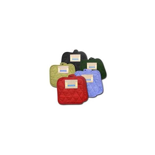 Wholesale Pot Holders 2 Pack Square Solid Woven Assorted GLW