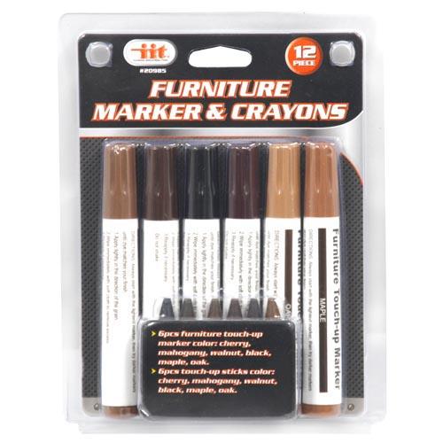 Wholesale 6pc FURNITURE MARKER & CRAYONS GLW