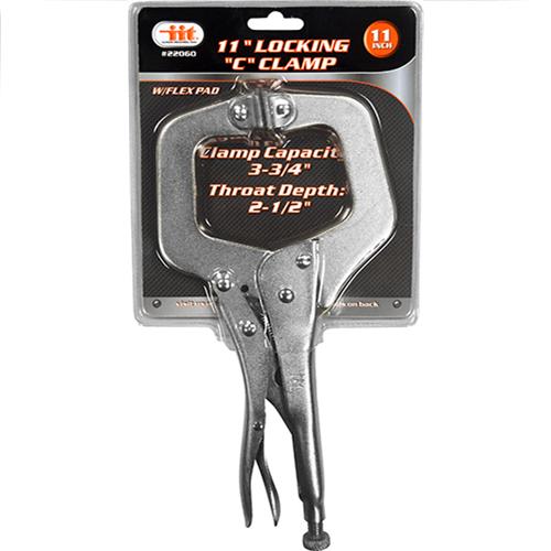 Wholesale 11" Locking "C" Clamp W. Swivel Pads GLW