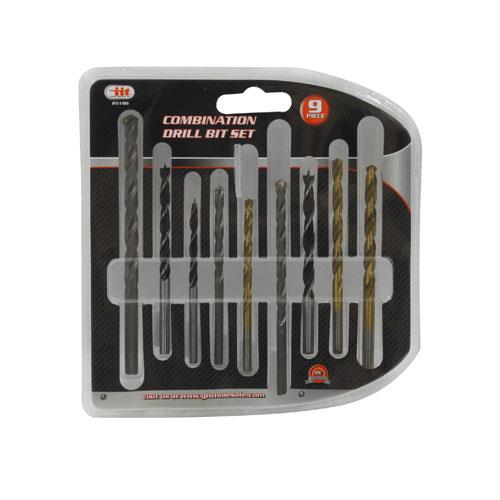 Wholesale 9pc COMBINATION DRILL BIT SET GLW