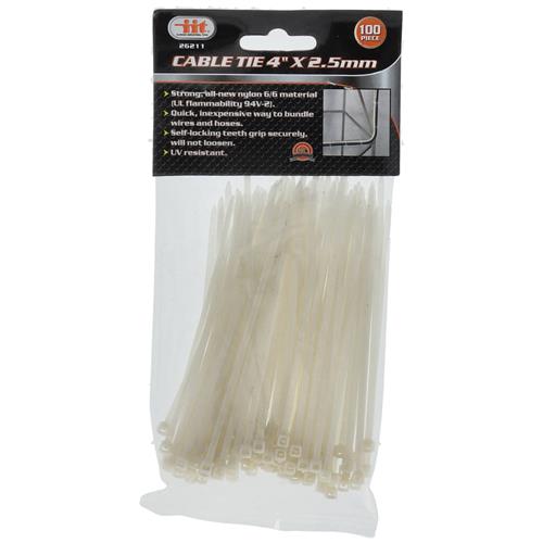 Wholesale Z100pc 4"" NYLON CABLE TIES WHITE GLW