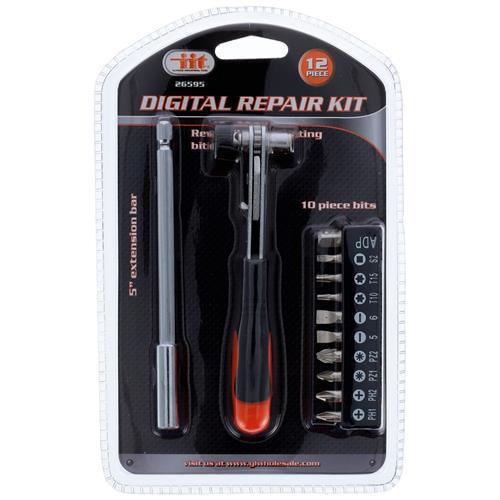 Wholesale z12pc DIGITAL REPAIR RATCHETING SCREWDRIVER SET GLW
