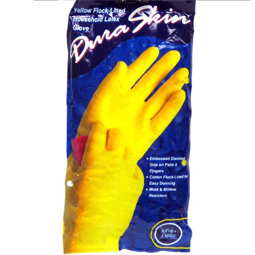 Wholesale Duraskin Yellow Latex Glove X Large (Playtex) GLW