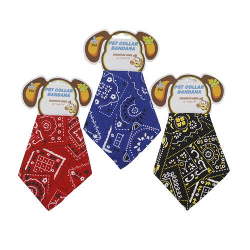 Wholesale 16" PET COLLAR BANDANA LARGE GLW