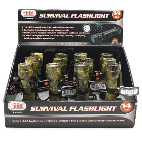 Wholesale Z14 LED SURVIVAL FLASHLIGHT GLW