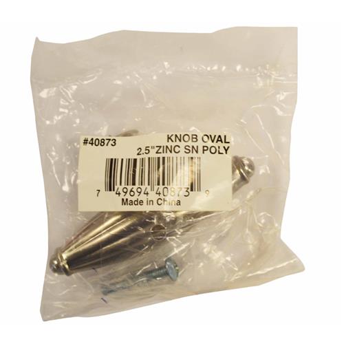Wholesale ZOVAL KNOB 2.5"" ZINC SATIN NICKEL GLW