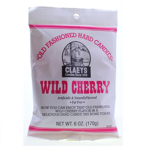 Wholesale Claeys Wild Cherry Hard Candy Peg Bag GLW