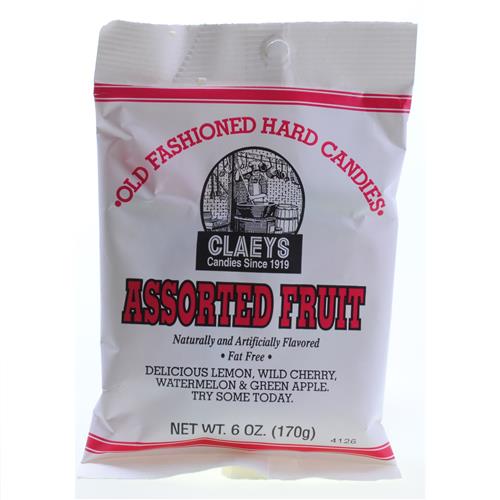 Wholesale Claeys Assorted Fruit Hard Candy Peg Bag GLW