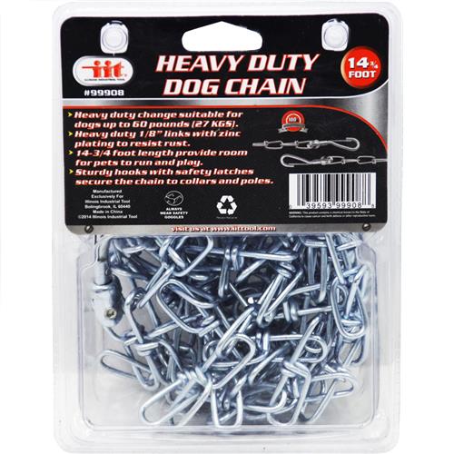 Wholesale 143/4' Heavy Duty Dog Chain 3MM X 4.5MM. 91KG CAPACITY GLW