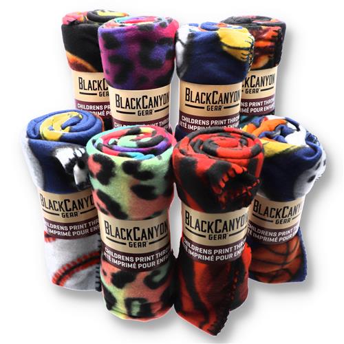 Wholesale Z50x40'' FLEECE THROWS KIDS PRINT DESIGNS GLW
