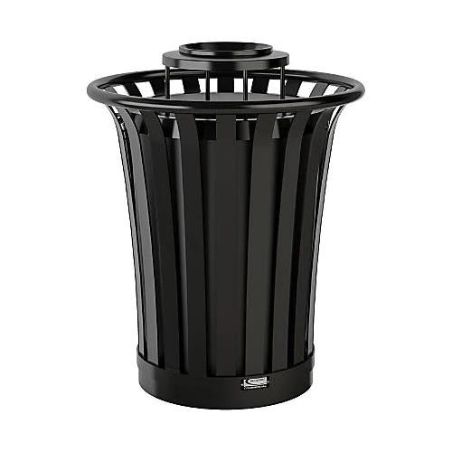 Wholesale Z35G OUTDOOR METAL TRASH CAN TOP ACCESS w/LID GLW