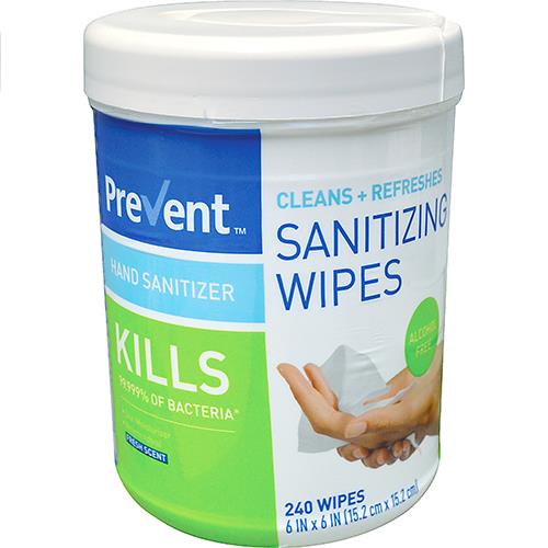Wholesale Z240 COUNT SANITIZING WIPES GLW