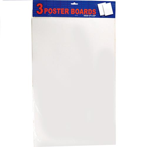 Wholesale Z3PK WHITE POSTER BOARD 14x 22 GLW