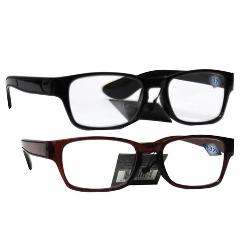 Wholesale Plastic Reading Glasses 375 Power in Assorted Colo GLW