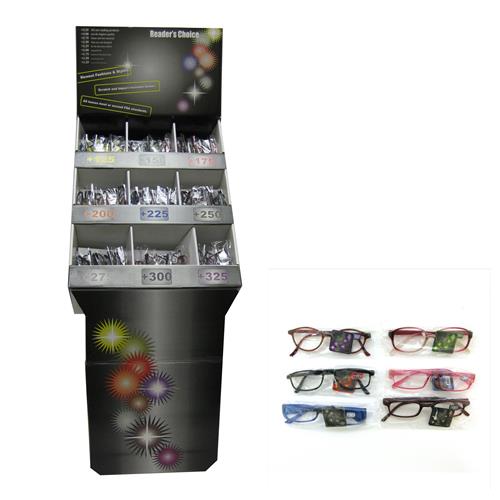 Wholesale Reading Glasses Display Assorted Plastic and Metal GLW