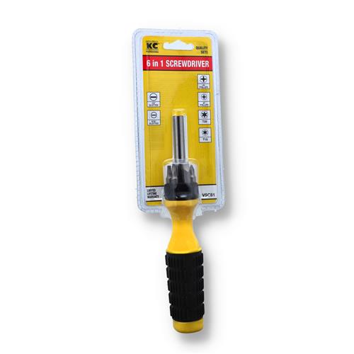 Wholesale Z6IN1 CUSHION GRIP SCREWDRIVER GLW