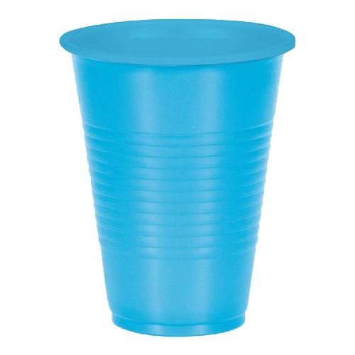 Wholesale 10CT 9.5 OZ. PLASTIC CUPS BLUE GLW