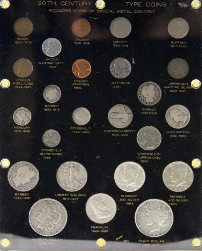 US 20TH CENTURY TYPE CAPITOL HOLDER COIN SET Lot 60548