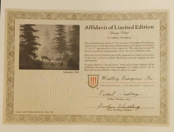 955 (3)LIMITED EDITION DEER PRINTS, WINDBERG & SWANSON Lot 955