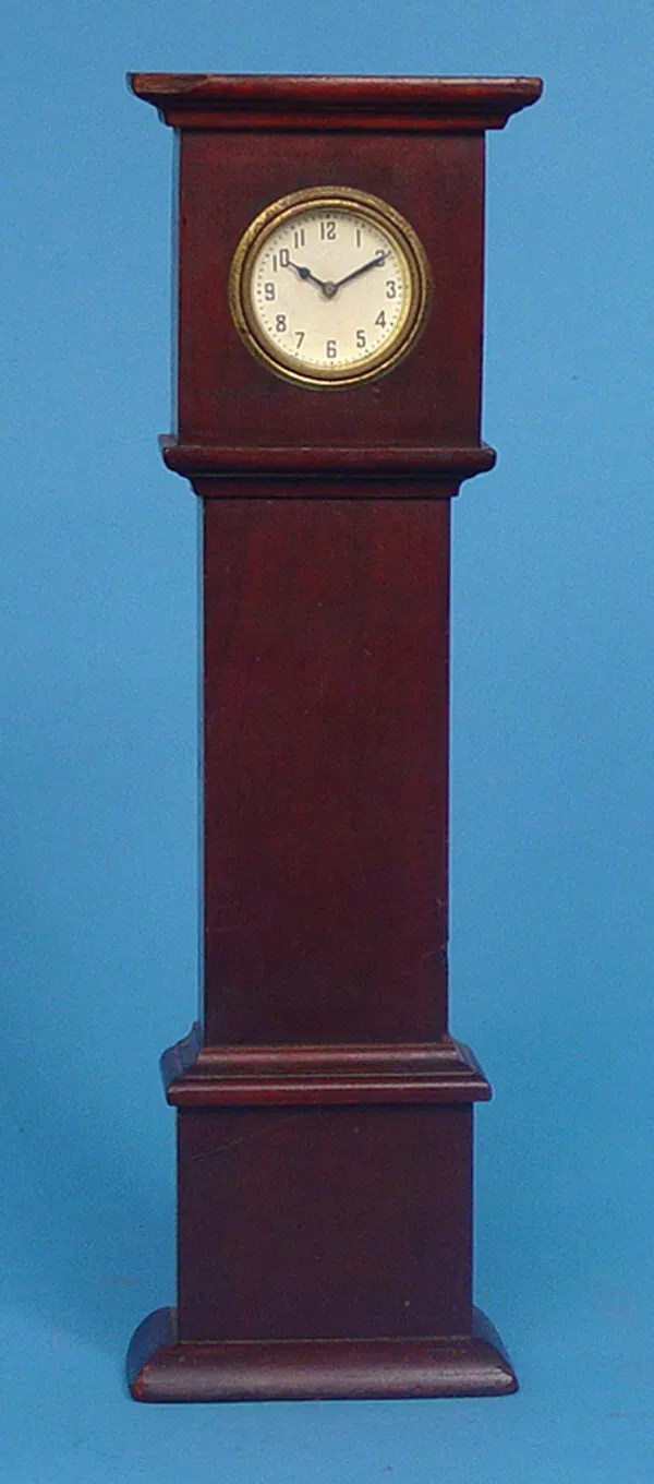 655 Shaker Style Mini Grandfather Mantel Clock Lot 655