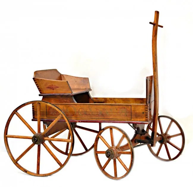 44 CHILD'S DAISY WOOD WAGON, U.S.A. C. 1900 Lot 44