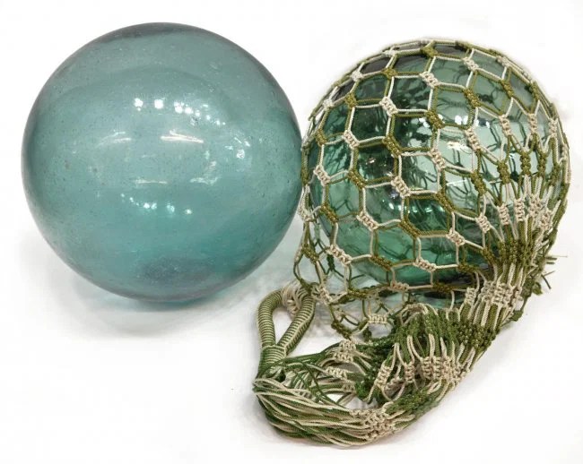 (3) LARGE HAND BLOWN GLASS FISHING FLOATS Lot 57