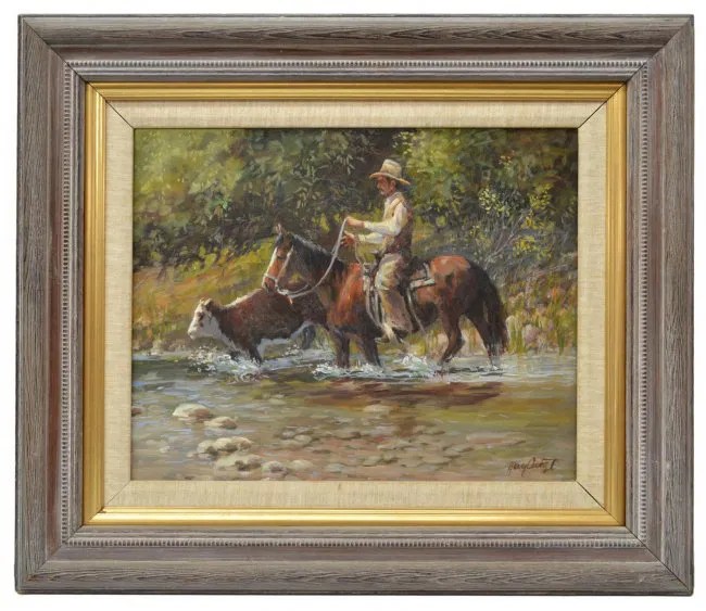 WESTERN PAINTING, GARY ARTZT (TEXAS, 19352011) Lot 180