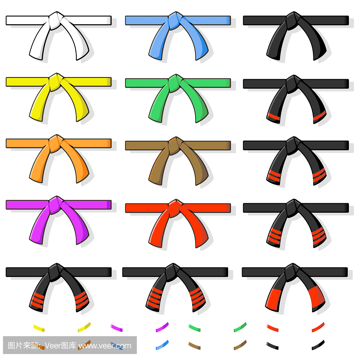 跆拳道腰带等级颜色_跆拳道腰带等级划分_微信公众号文章