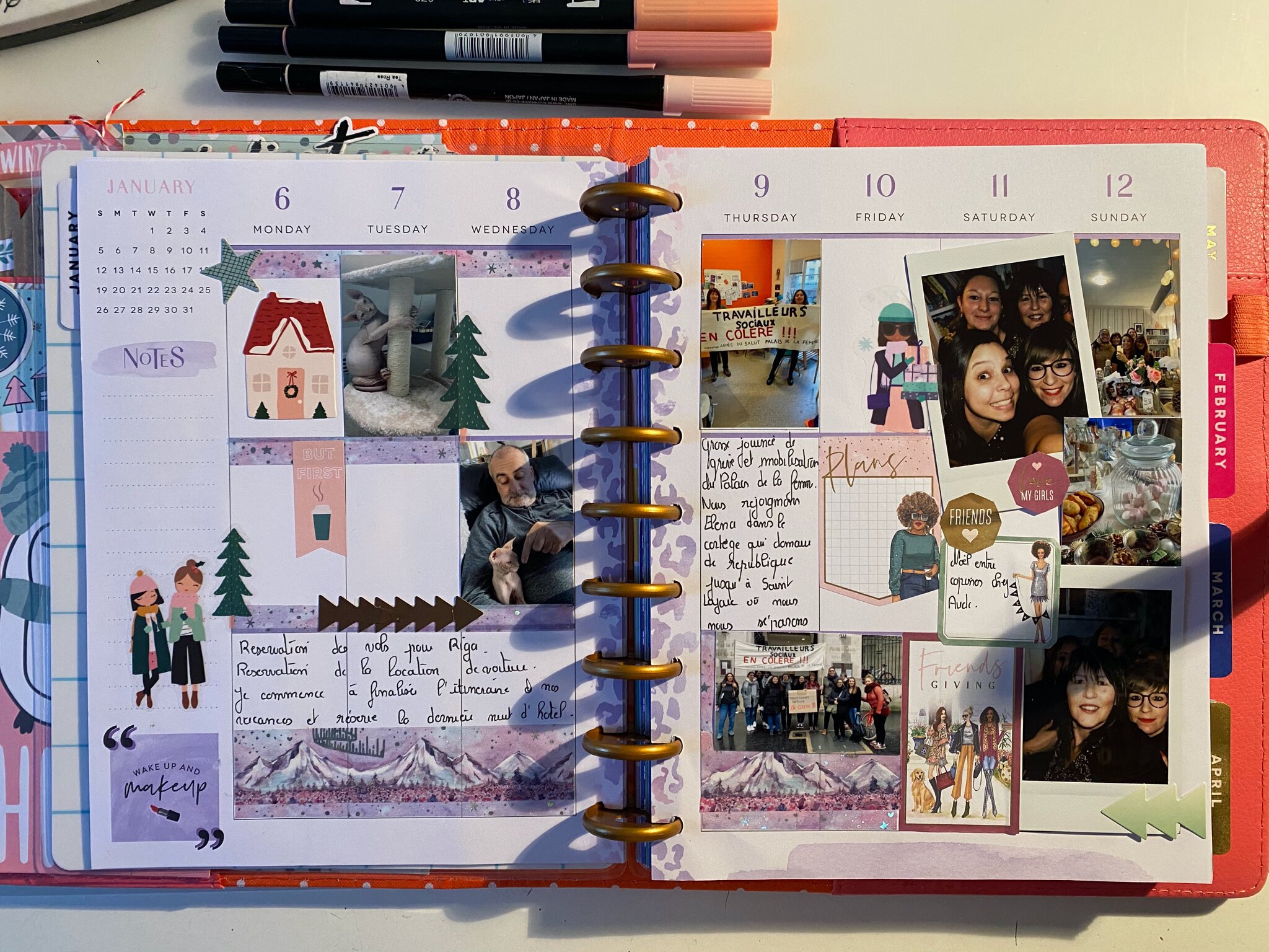 Memory Happy Planner Classic, janvier 2020, Always choose happy selenascrap