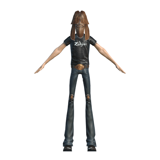 p3d.in Bassist 3D Model Guitar Hero 3