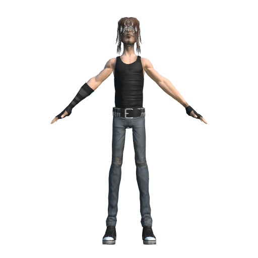 p3d.in Vocalist 3D Model Guitar Hero 3