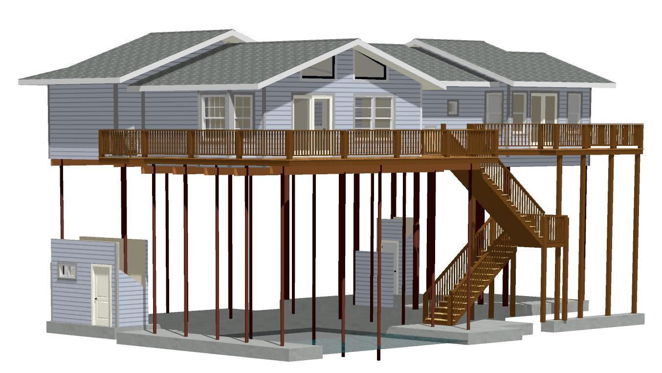 Pier & Beam Home Elevation Project Gallery Lifted Homes Stilts & Pilings