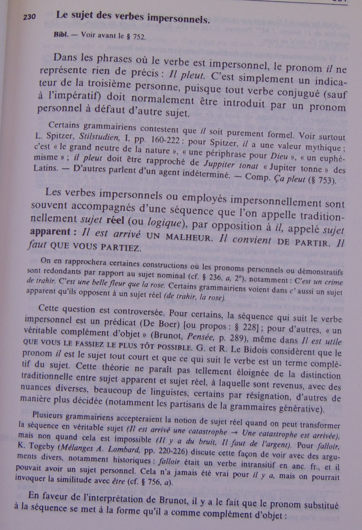 Grevisse Le bon usage. 12e édition... D440 Langues romanes vieuxlivre