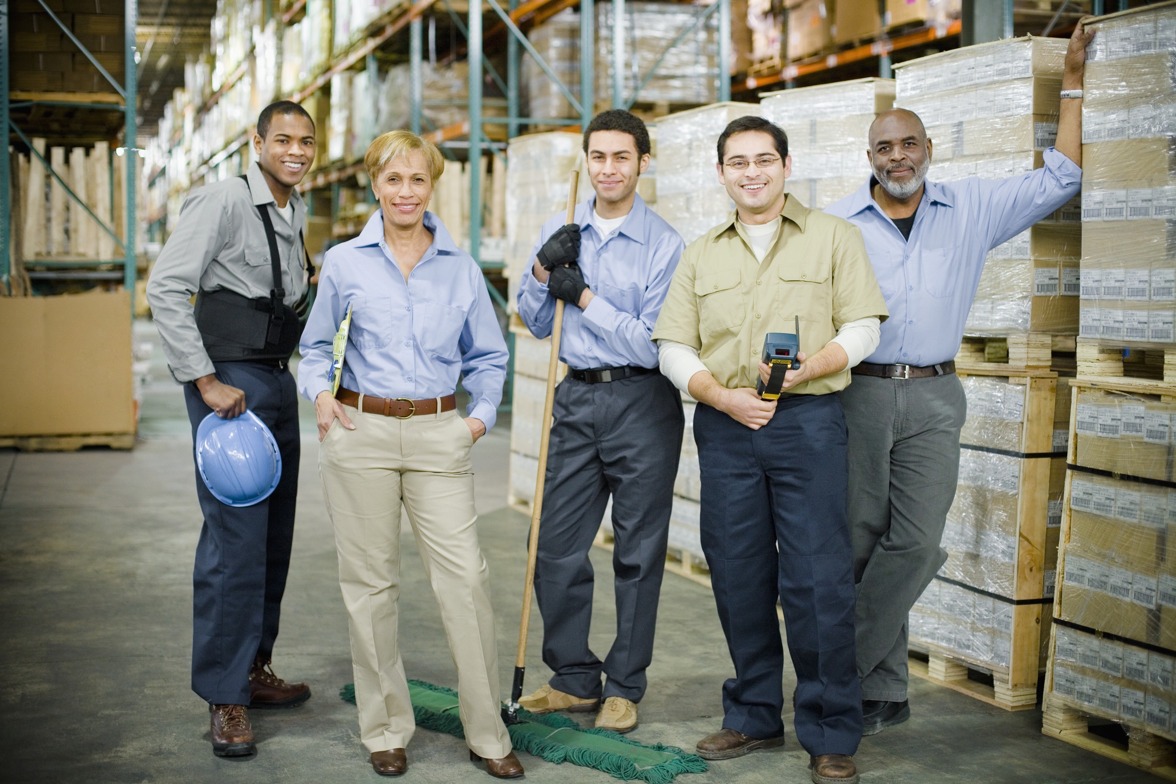 » Warehouse Workers Smiling