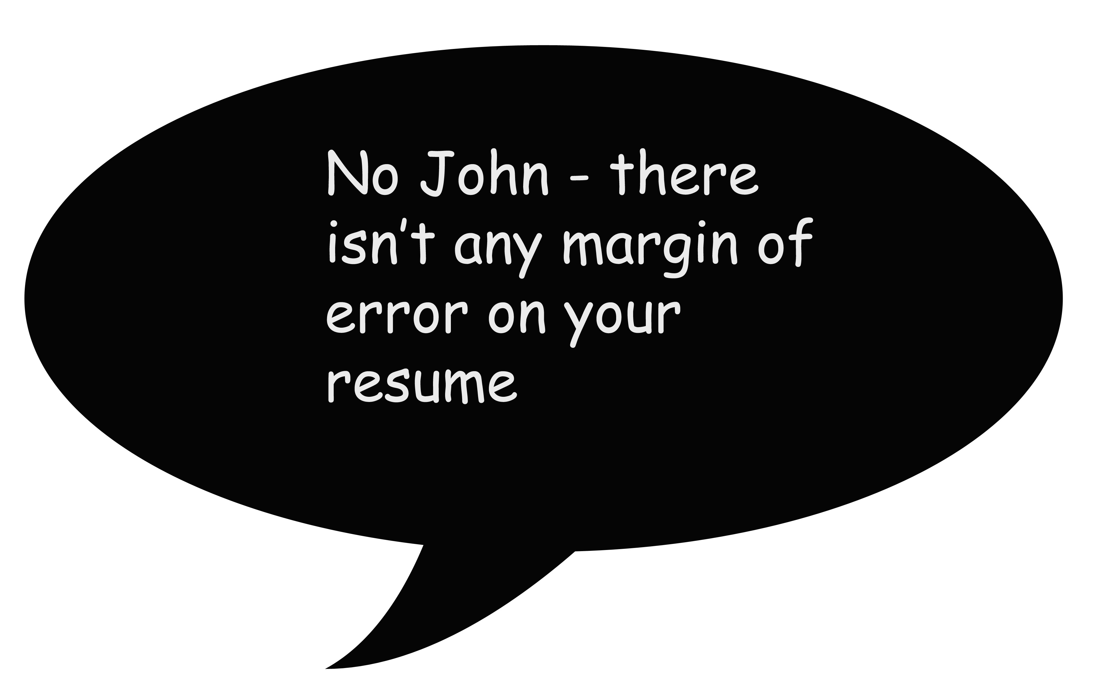 Resume spelling mistakes, only caught with proofreading