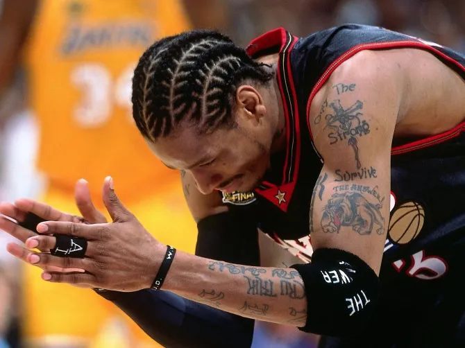 Basketball Characters-Allen Iverson: Using Tattoos To Write Basketball Life - Inews 502_x_670_jpg